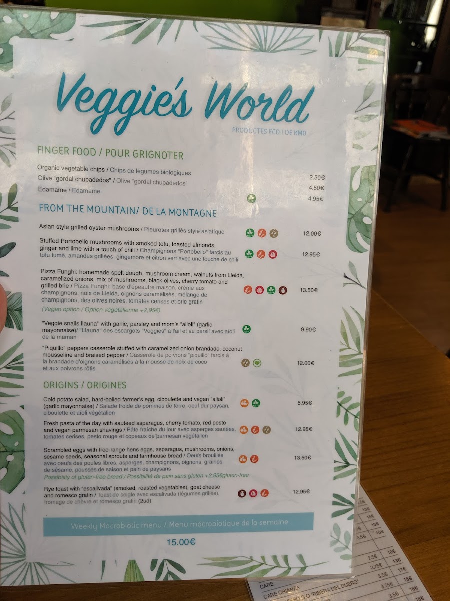 Menu Veggie's World-5